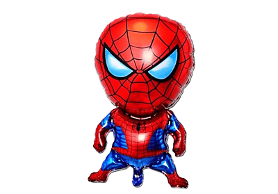 Spiderman Theme Foil Balloons - Red (Pack of 5)