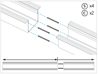 Splice Pin - LONG - For Pocket and TrackTrim - 1 piece Splice Pin - LONG - For Pocket and TrackTrim - 1 piece
