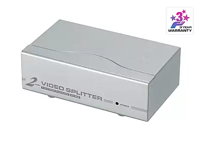 Splitter 2 Ports VGA VS92A Aten Silver Remis a Neuf