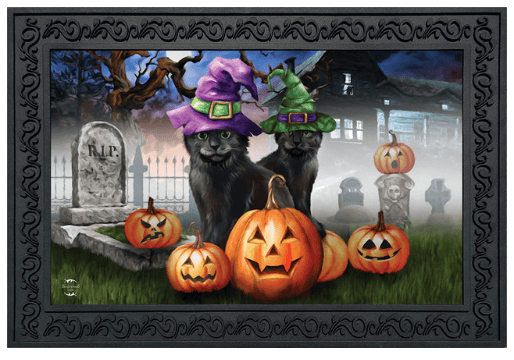 Spooky Kittens Doormat