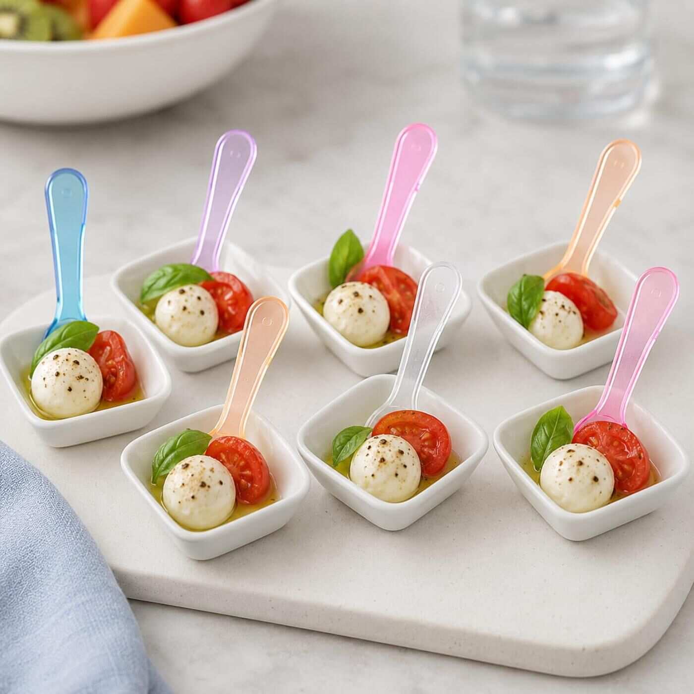 Spoon 3" Tasters Assorted neon