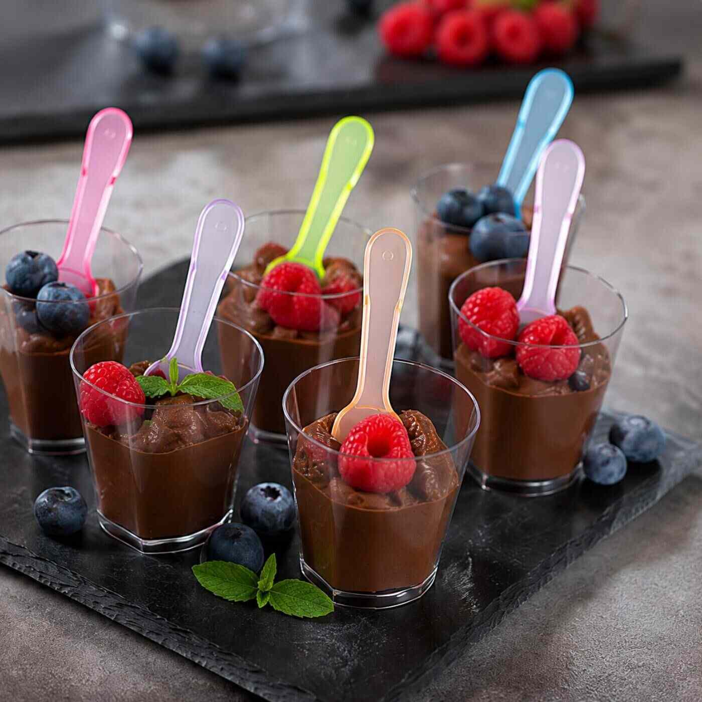 Spoon 3" Tasters Assorted neon