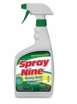 Heavy-Duty Cleaner+Degreaser+Disenfectant, 32 oz Flat Spray Bottle, Citrus (12 per case)