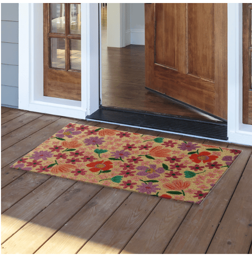 Spring Blooms Coir Doormat
