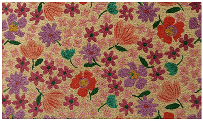 Spring Blooms Coir Doormat