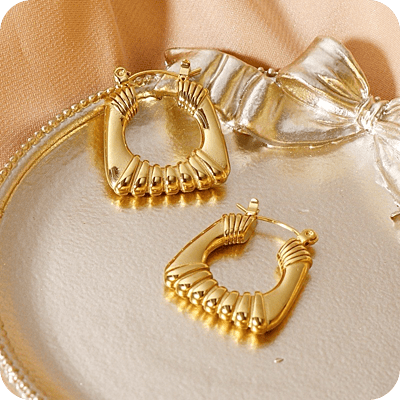 Square Texture Hoops