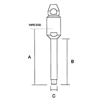 Sta-Lok Swageless Stud UNF Threads