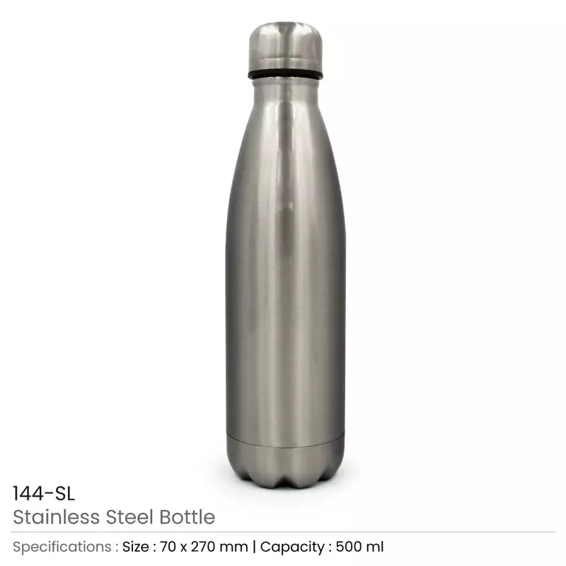 Silver Temprature Controlled Bottle