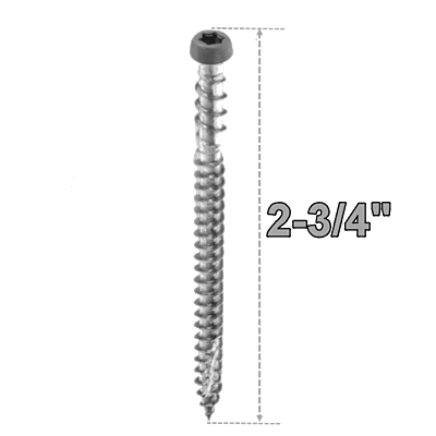 Starborn CAP-TOR #10 Stainless Steel 2-3/4" Screws Starborn CAP-TOR #10 Stainless Steel 2-3/4" Screws
