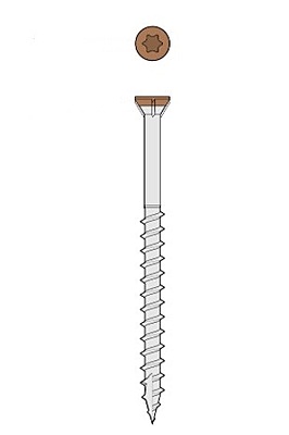 Starborn Headcote Tream-Head #8x2-1/2" (305 Stainless Steel) Starborn Headcote Tream-Head #8x2-1/2" (305 Stainless Steel)