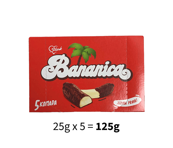 Stark - Chocolate Covered Dessert Banana Flavor 125g/32 - KREM BANANICA
