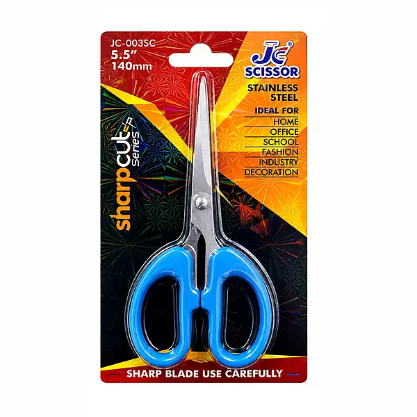 JC Stainless Steel Scissors 5.5 Inch (140mm) – Sharp Office & Craft Scissor