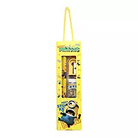 Minions Cartoon Themed Stationery Kit for Kids Pack of 6 | Assorted School Supplies Gift Set