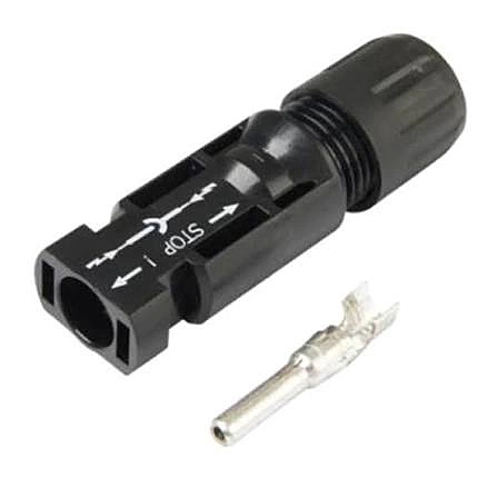 Staubli PV-KST4/6II-UR - MC4 Male (plug) cable coupler #10/12 AWG