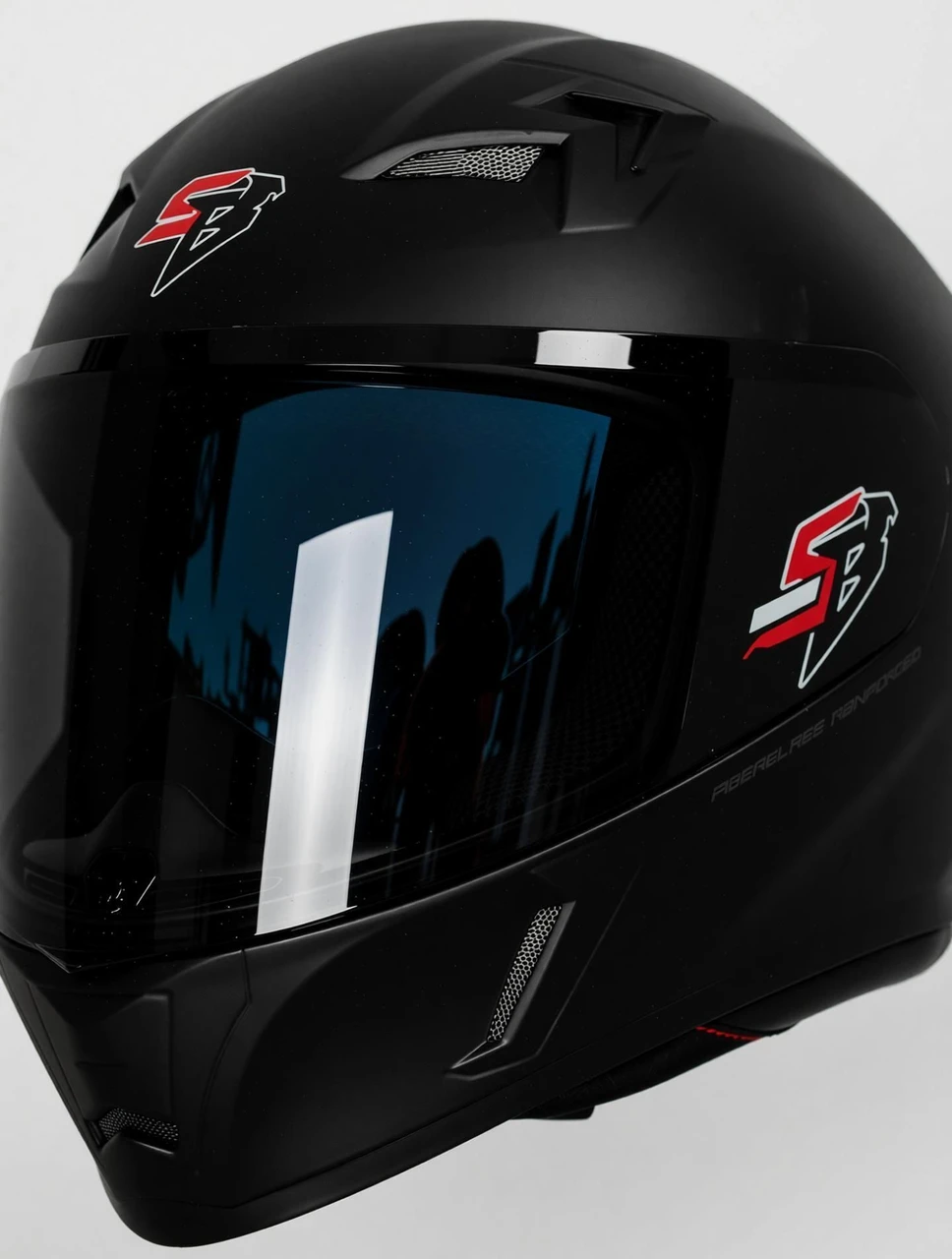 STEELBIRD SBA-11 TORNADO ISS GLOSSY SIGNATURE BLACK C/V 580 MM WITH EXTRA SMOKE VISOR-DOT CERTIFIED STEELBIRD SBA-11 TORNADO ISS GLOSSY SIGNATURE BLACK C/V 580 MM WITH EXTRA SMOKE VISOR-DOT CERTIFIED