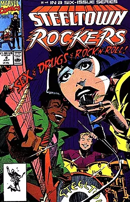Steeltown Rockers #4 (Marvel Comics July 1990)