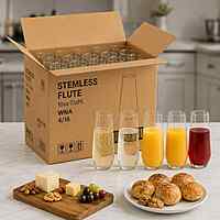 Stemless Flute 10oz Cups WNA 4/16