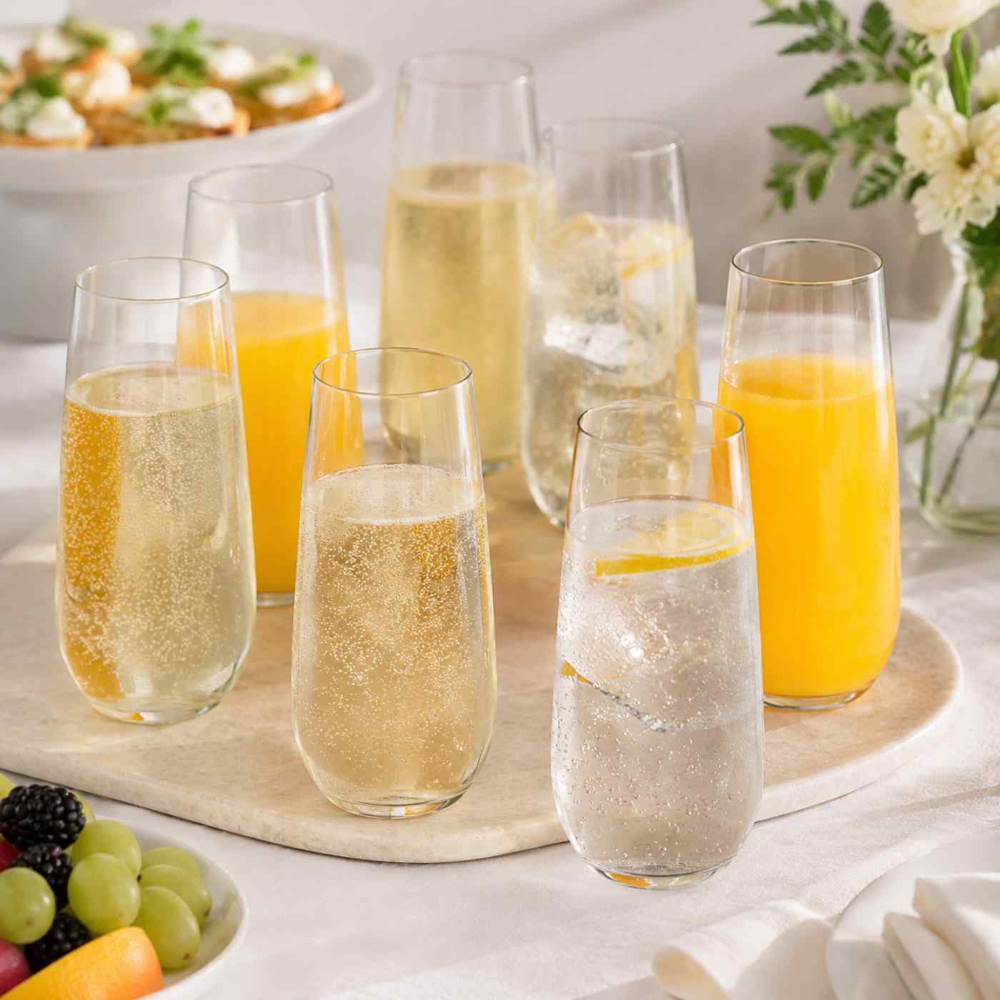 Stemless Flute 9oz Cups Choice 4/16