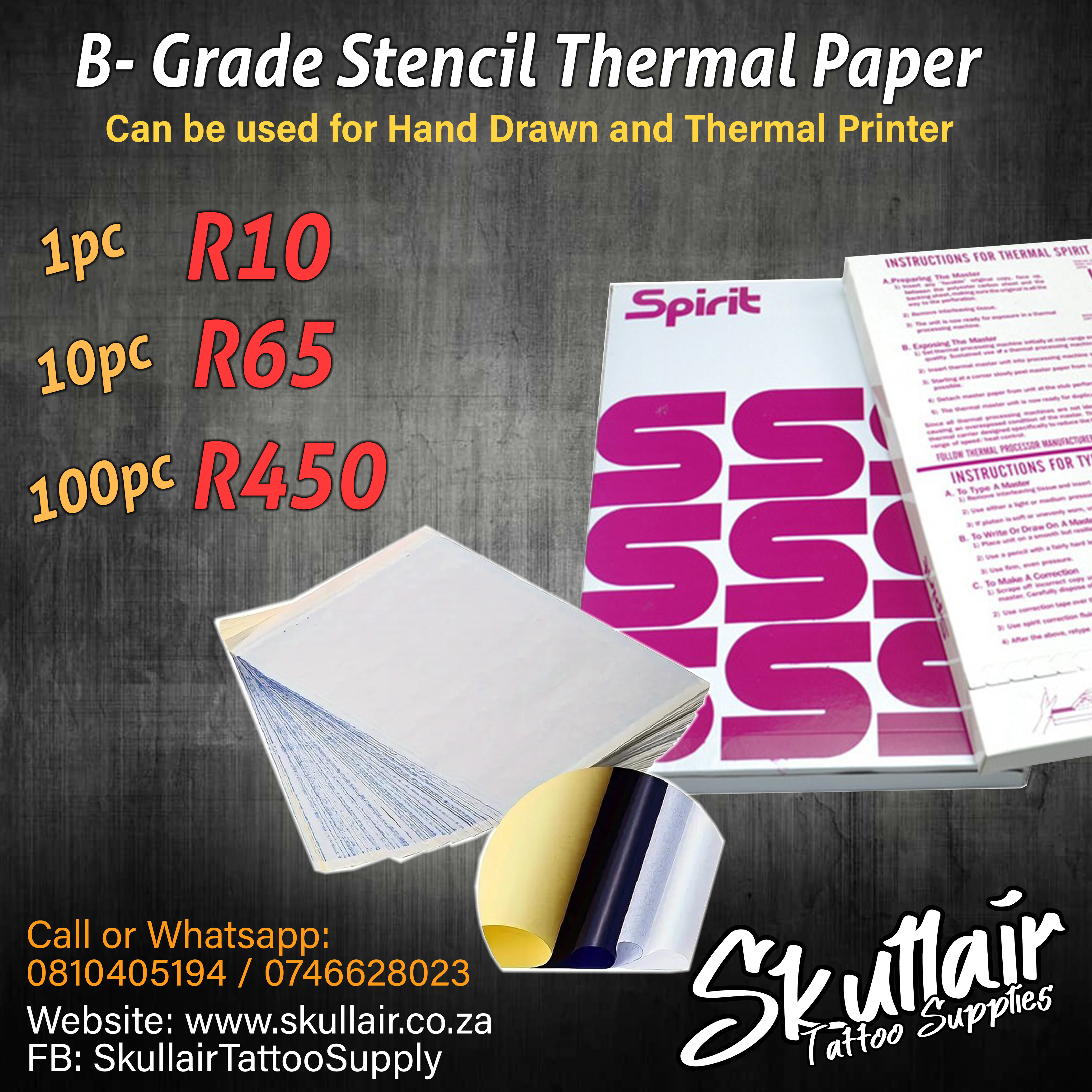 Thermal Transfer Paper - Stencil Paper (B-grade) Thermal Transfer Paper - Stencil Paper (B-grade)