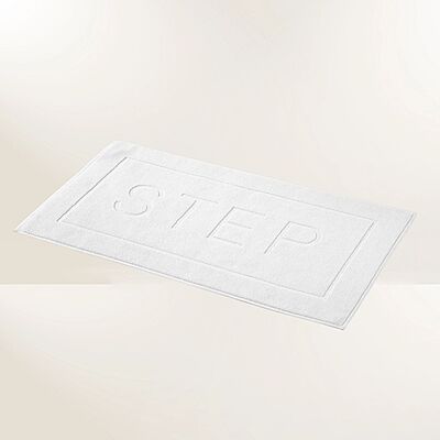 Sunset White Step Bath Mat