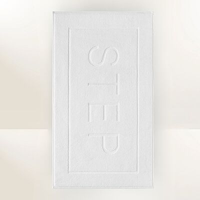 Sunset White Step Bath Mat