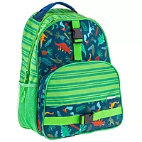 Stephen Joseph All Over Print Backpack - Dino Green