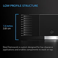 AIRCOM S6, RECEIVER AND AV COMPONENT COOLING BLOWER SYSTEM, REAR EXHAUST 12"