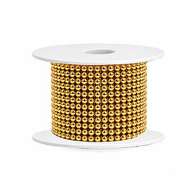 Strass 12 Lineas Dorado Rollo X 10 Yardas