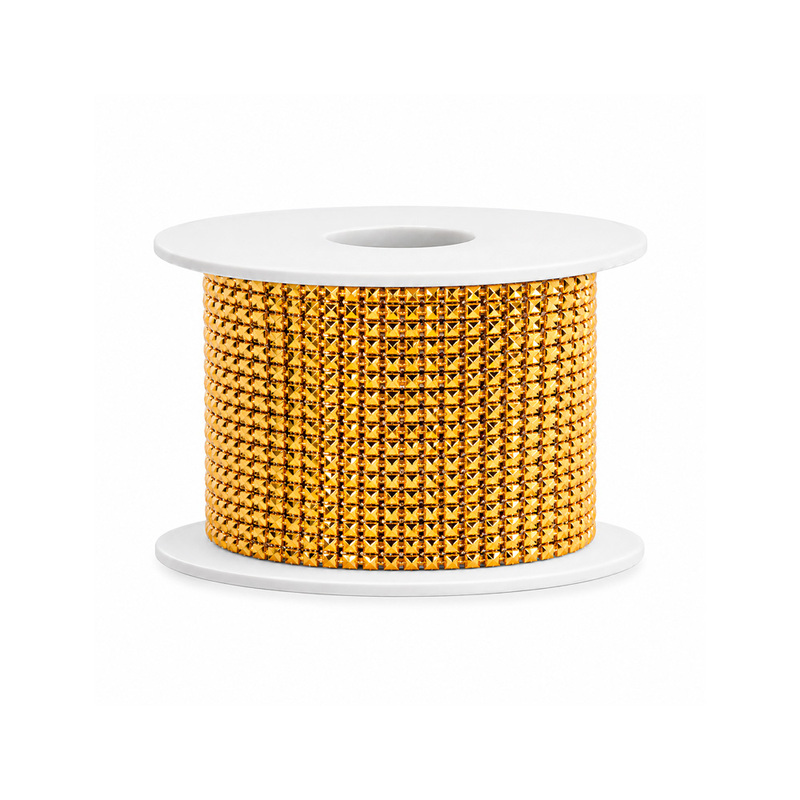 Strass Ref X-45 Dorado Rollo X 10 Yardas Strass Ref X-45 Dorado Rollo X 10 Yardas