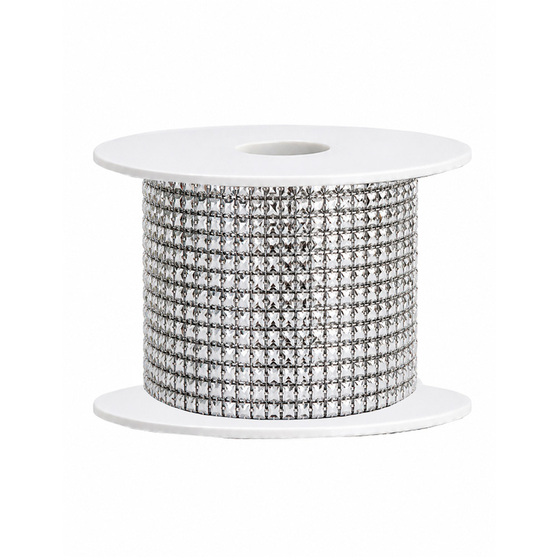Strass Ref X-45 Plateado Rollo X 10 Yardas Strass Ref X-45 Plateado Rollo X 10 Yardas