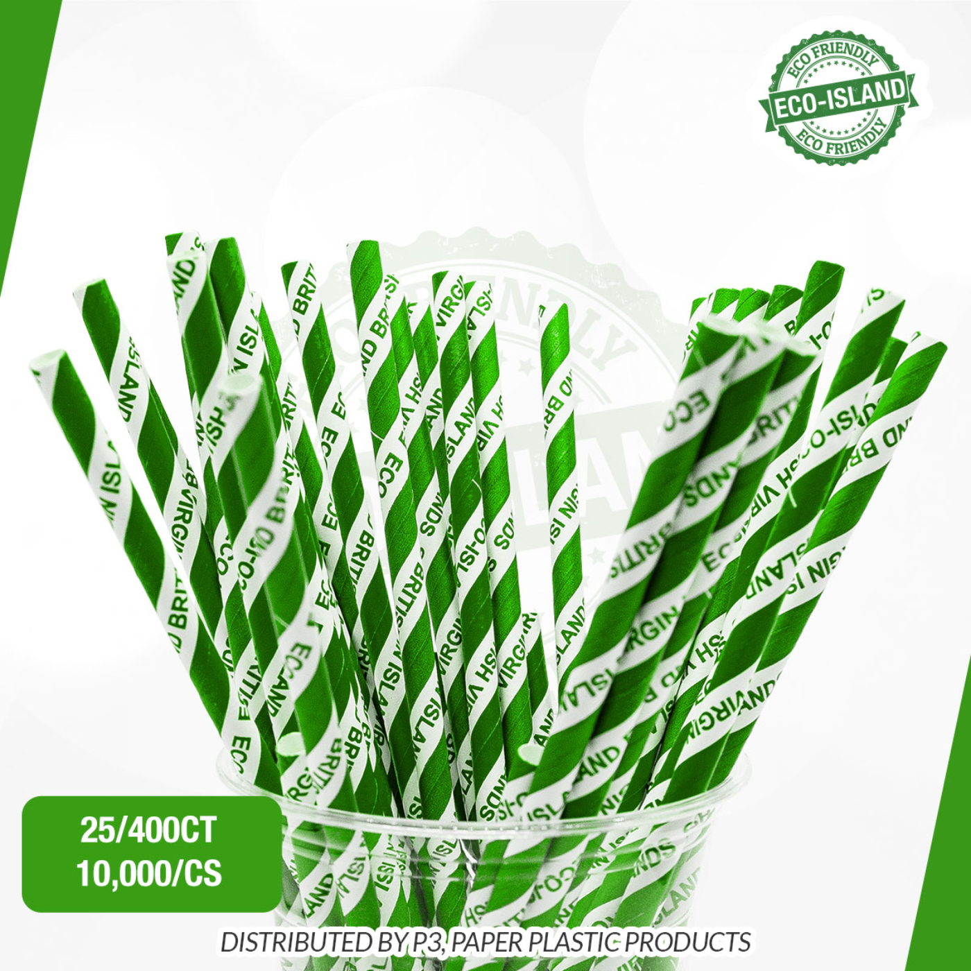 Paper Straws Eco-Island 7.5" 25/400