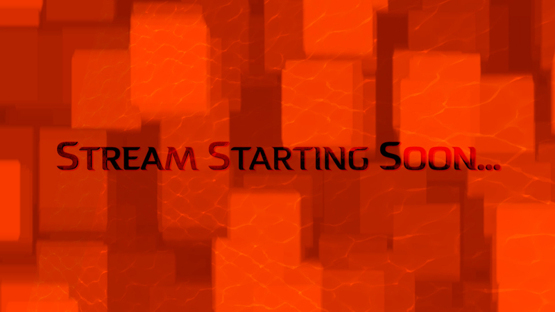 Abstract Red Animated Stream Starting Soon Scene