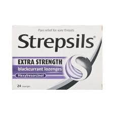 Strepsils Extra Strength B/Currant 24's a pair