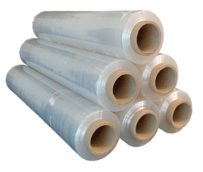 STRETCH FILM 20 MICRAS 50cm X 3.26Kgr BR, 3.0Kgr NETO TRANSPARENTE 300m