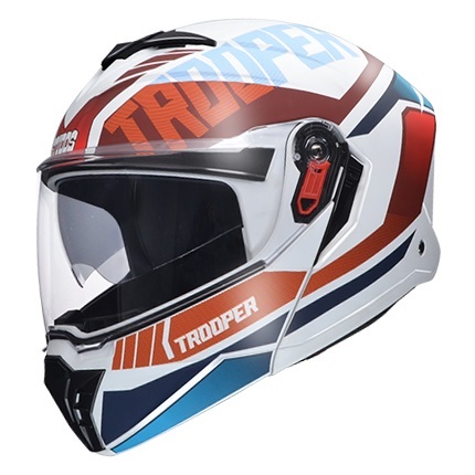 STUDDS TROOPER  D1 WHITE N2 RED XL