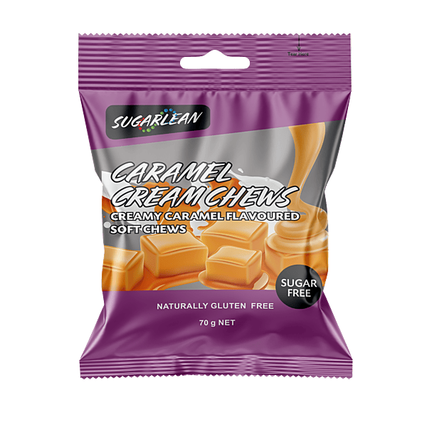 Sugarlean-Caramel-Cream-Chews 70g Sugarlean-Caramel-Cream-Chews 70g