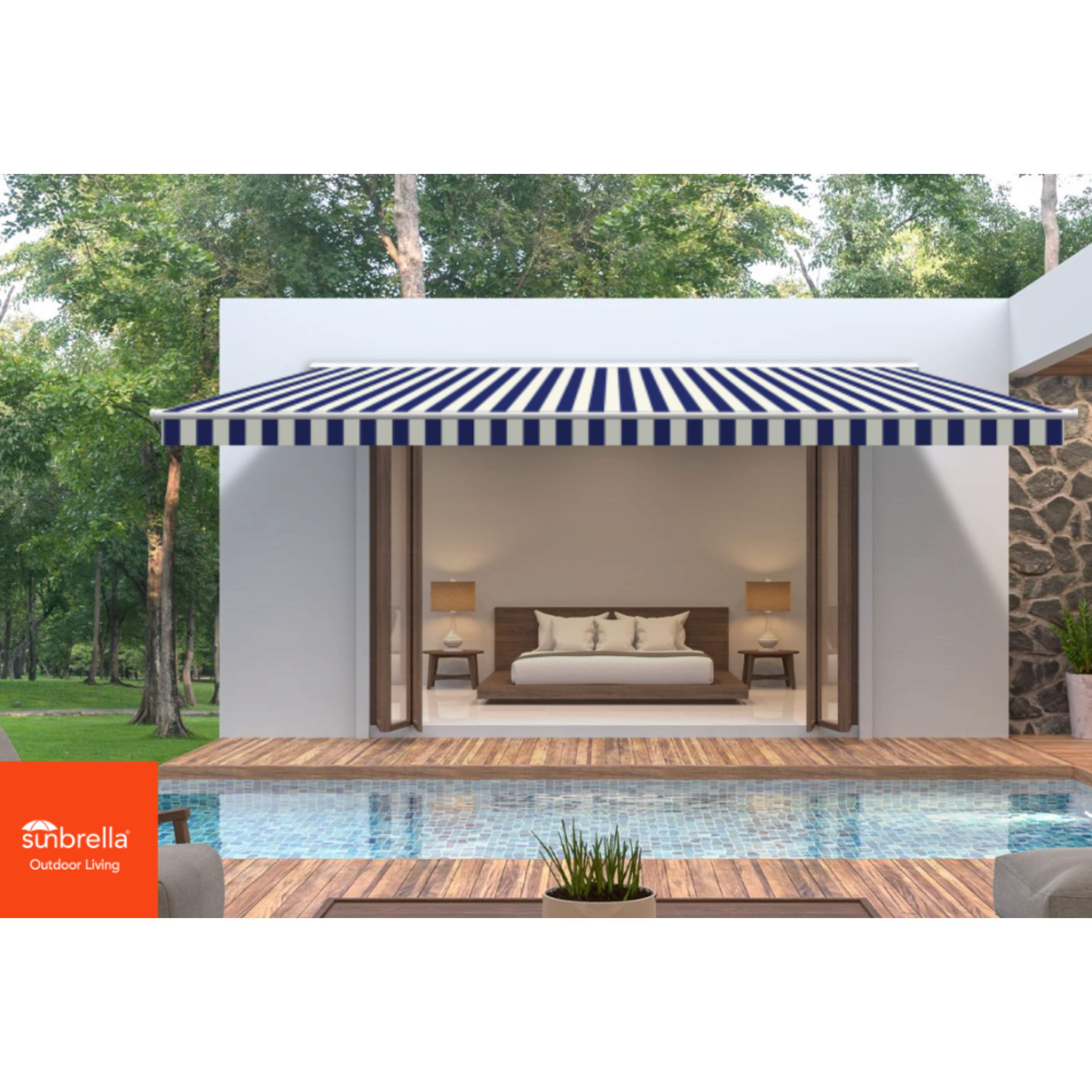 Beaufort Captain Navy Sunbrella Shade SKU 4708-0000