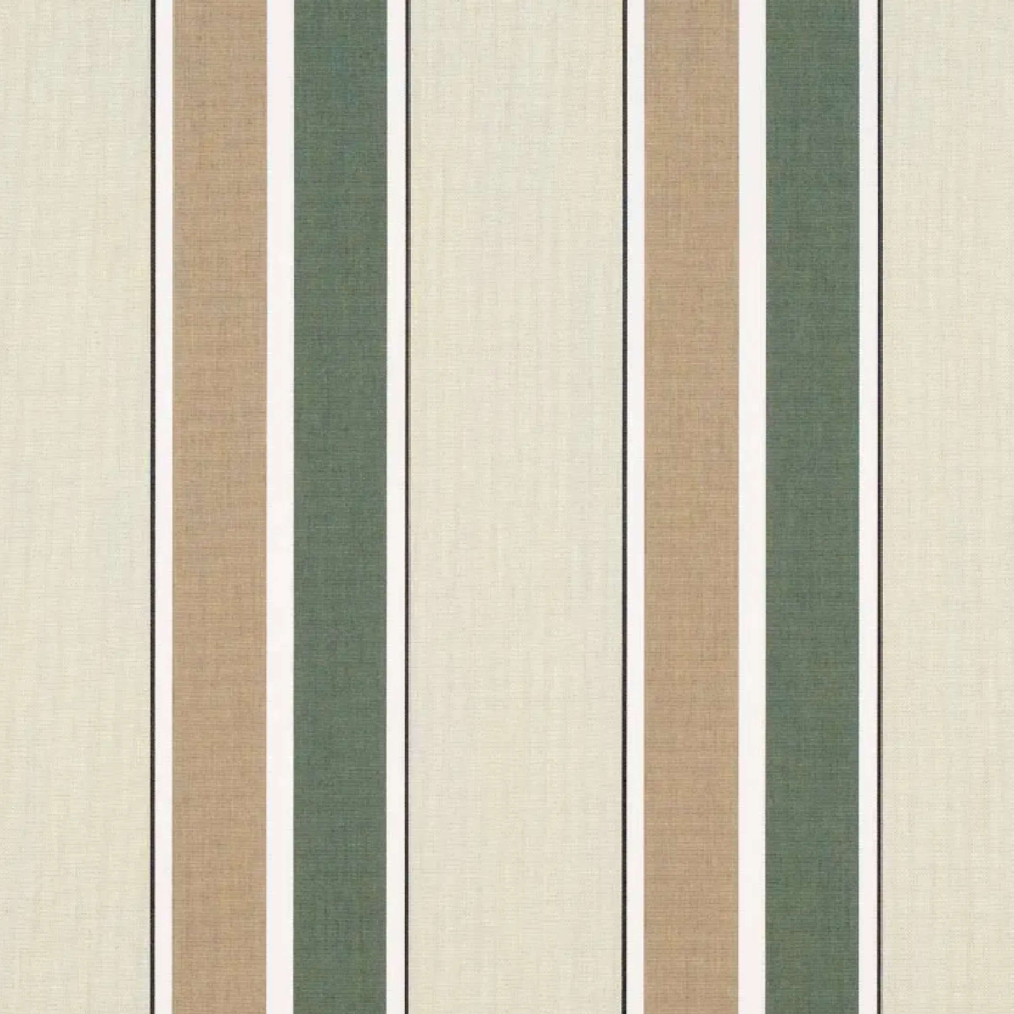 Fern/Heather Beige Block Stripe Sunbrella Shade SKU 4959-0000