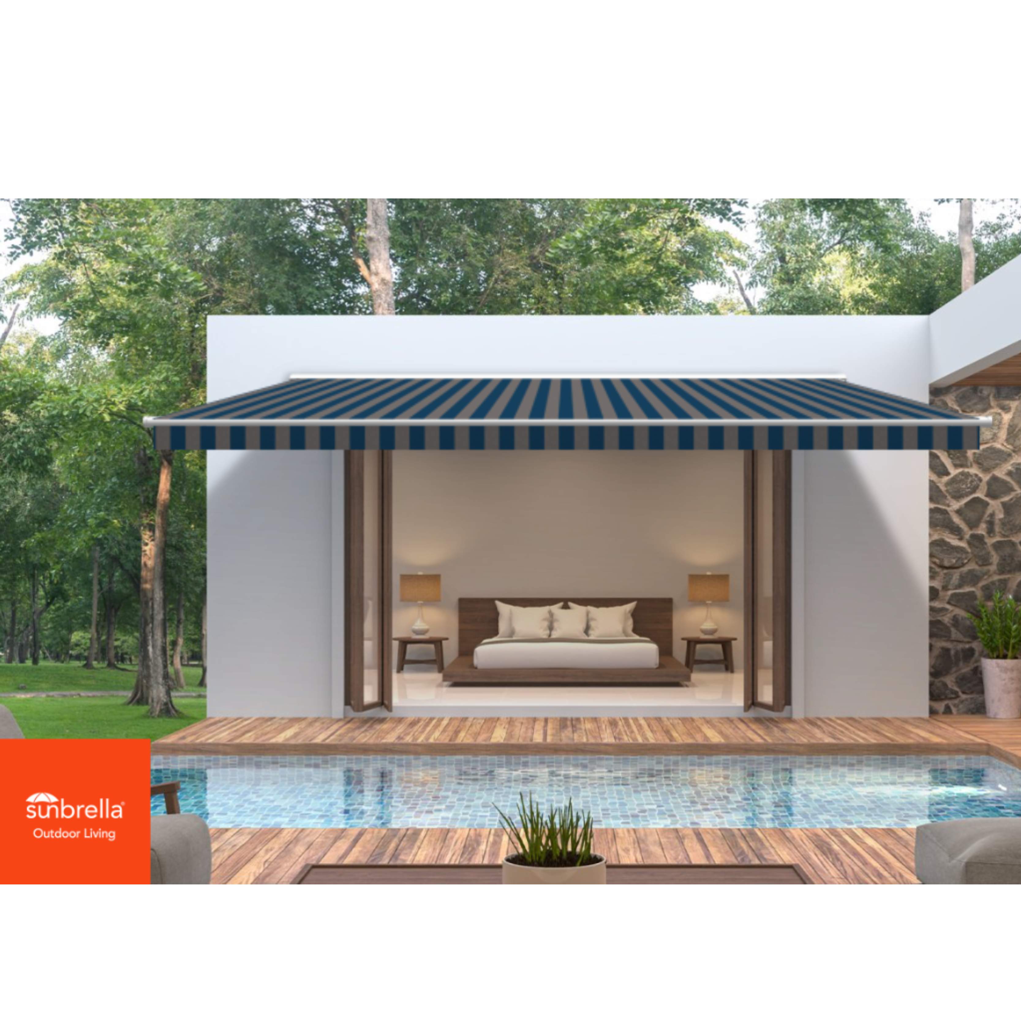 Beaufort Peacock Sunbrella Shade SKU 4771-0000