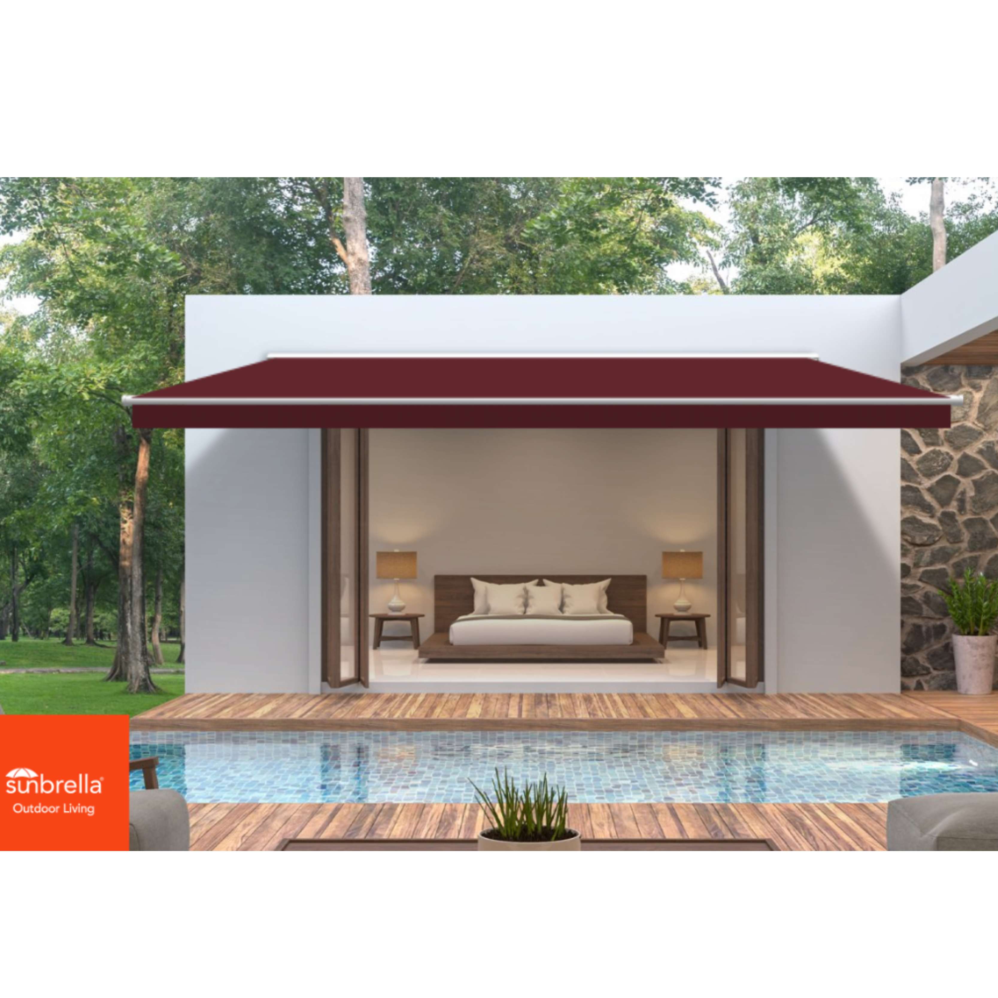 Burgundy Sunbrella Shade SKU 4631-0000