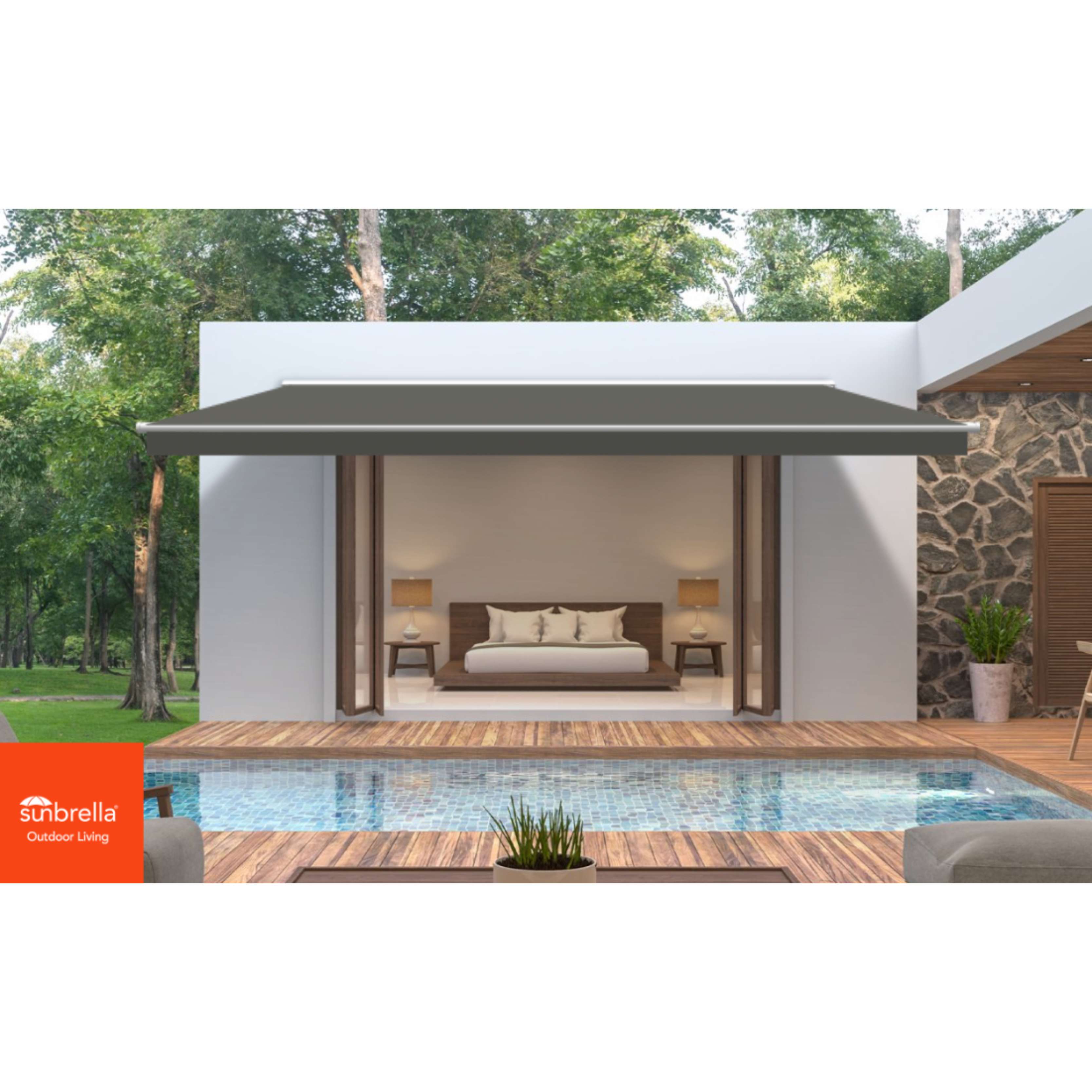 Charcoal Grey Sunbrella Shade SKU 4644-0000