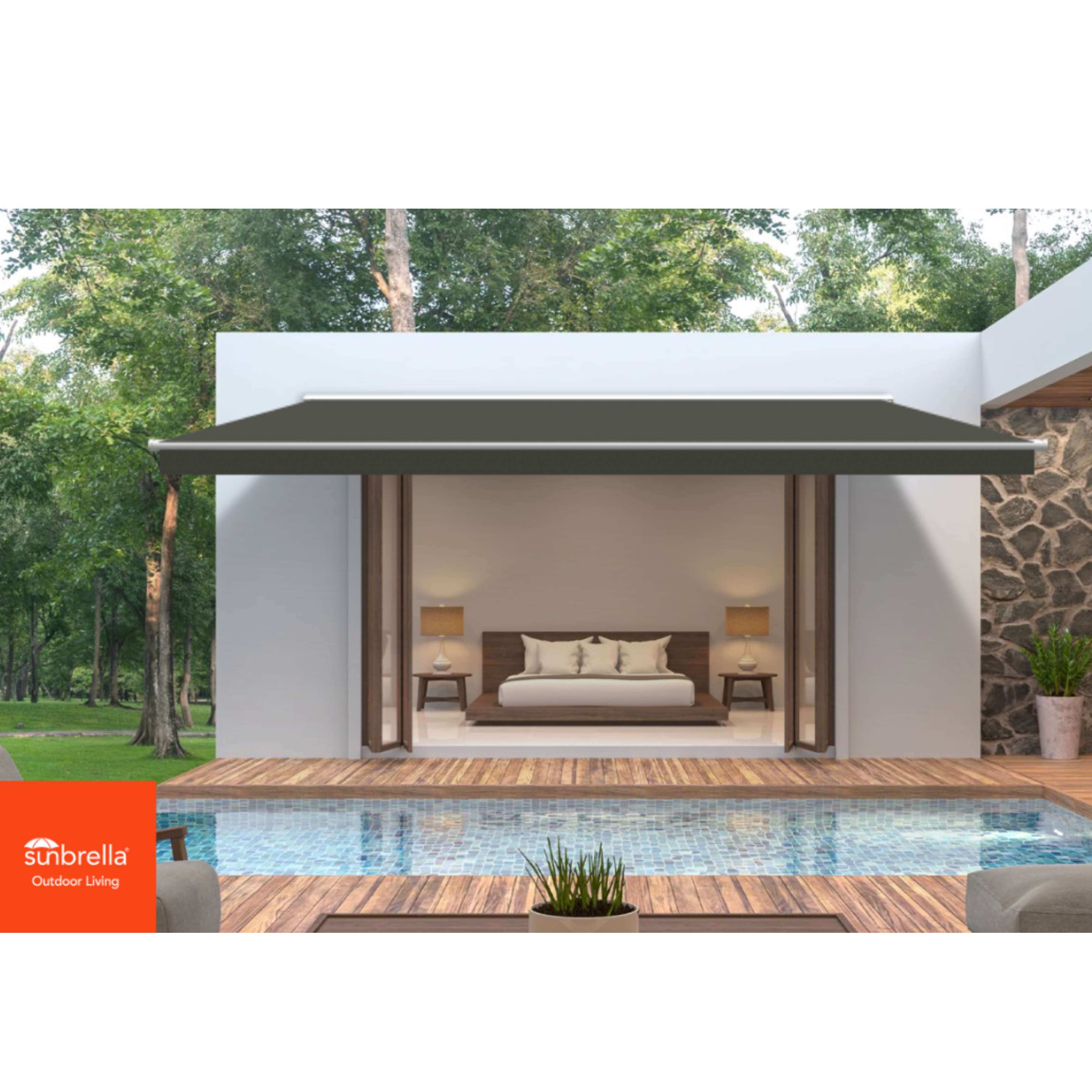 Charcoal Tweed Sunbrella Shade SKU 4607-0000