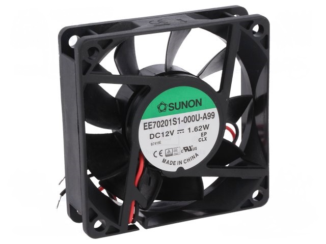 Cooling Fan 12V, 1.62W Cooling Fan 12V, 1.62W