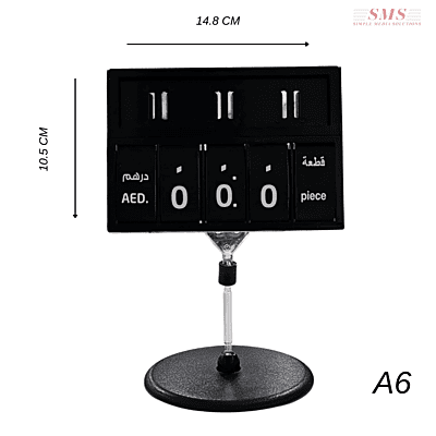 F&V PRICE LABEL HOLDER WITH CLIP, A6, 10.5X14.8 CM