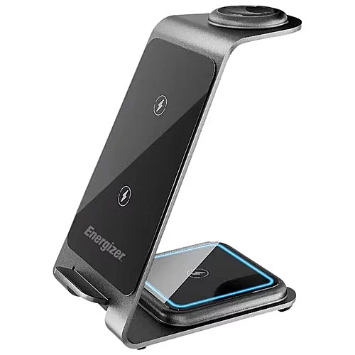 Support de Recharge 3 en 1 15W Magnétique Sans Fil Energizer Metal
