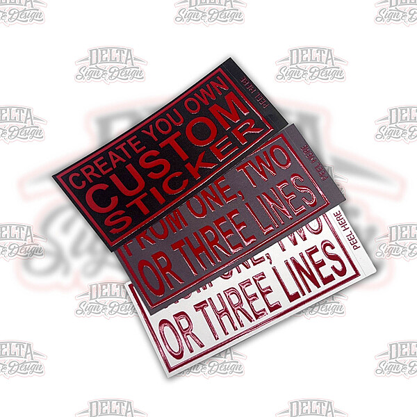 White Media - Sample Color Text with Spot Clear Emboss Accents, optional Background colors