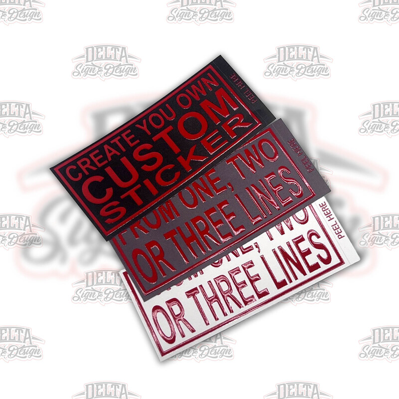 White Media - Sample Color Text with Spot Clear Emboss Accents, optional Background colors