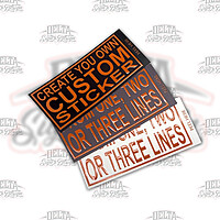 White Media - Sample Color Text with Spot Clear Emboss Accents, optional Background colors