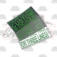 White Media - Sample Color Text with Spot Clear Emboss Accents, optional Background colors