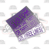 White Media - Sample Color Text with Spot Clear Emboss Accents, optional Background colors